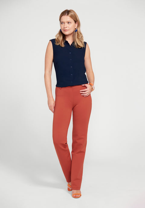 Classic DPYP™ Dress Pant Yoga Pant | Straight (Burnished Coral) - Final Sale