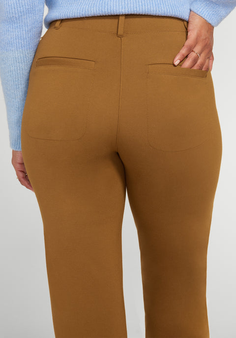 Easy Crop Trouser | Straight (Nutmeg) - Final Sale