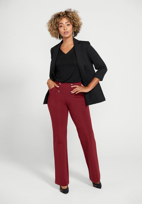 Atlantic Pant | Wide (Oxblood) - Final Sale