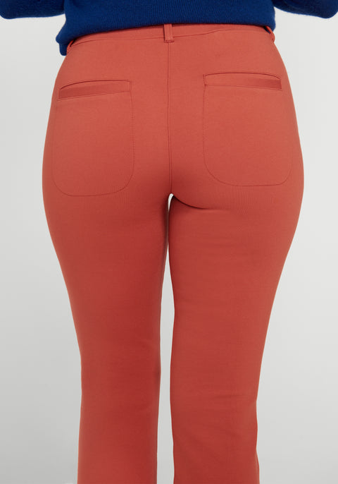 7-Pocket DPYP™ Dress Pant Yoga Pant | Bootcut (Burnished Coral) - Final Sale