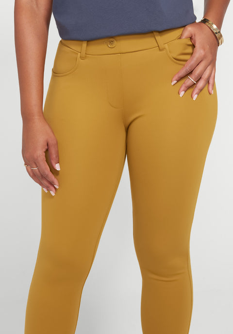 7-Pocket DPYP™ Dress Pant Yoga Pant | Skinny (Cedar Glow) - Final Sale