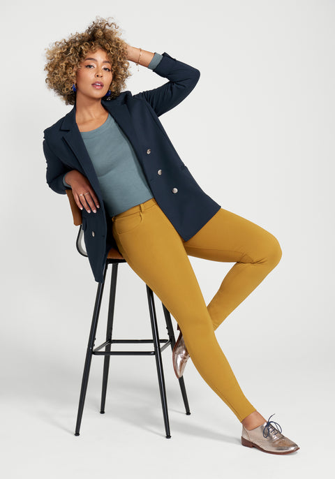 7-Pocket DPYP™ Dress Pant Yoga Pant | Skinny (Cedar Glow) - Final Sale