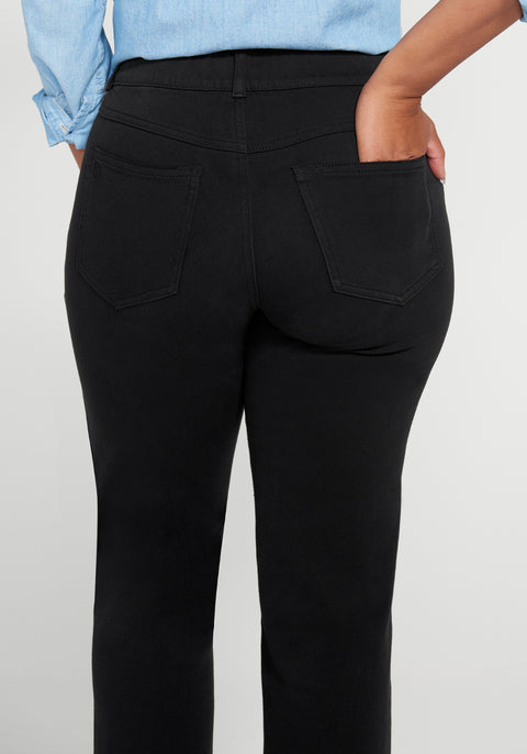 Boyfriend Crop Jean | Straight (Distressed Black Rinse) - Final Sale