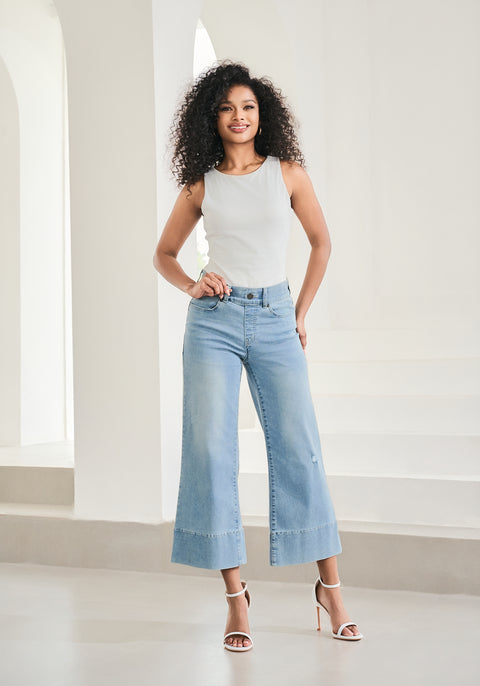 Boyfriend Crop Jean | Straight (Coastal Wash) - Final Sale