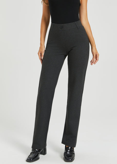 Two-Pocket DPYP™ Dress Pant Yoga Pant | Straight (Charcoal)
