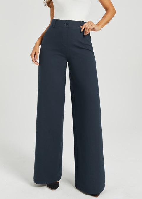 Two-Pocket DPYP™ Dress Pant Yoga Pant | Wide (Navy)