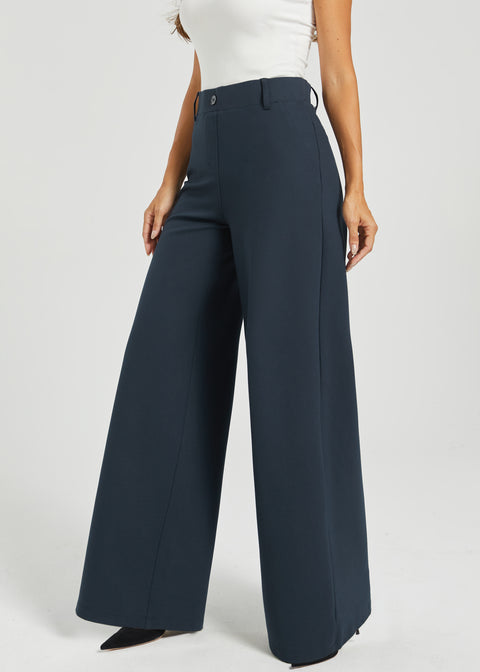 Two-Pocket DPYP™ Dress Pant Yoga Pant | Wide (Navy)