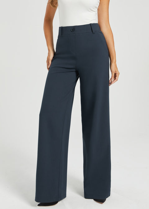 Two-Pocket DPYP™ Dress Pant Yoga Pant | Wide (Navy)