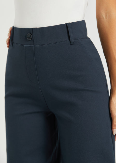 Two-Pocket DPYP™ Dress Pant Yoga Pant | Wide (Navy)