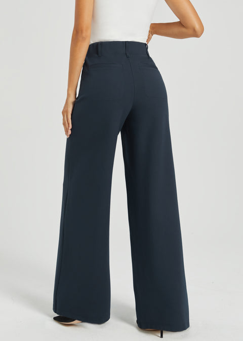Two-Pocket DPYP™ Dress Pant Yoga Pant | Wide (Navy)