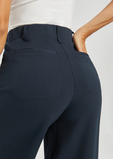 Two-Pocket DPYP™ Dress Pant Yoga Pant | Wide (Navy)