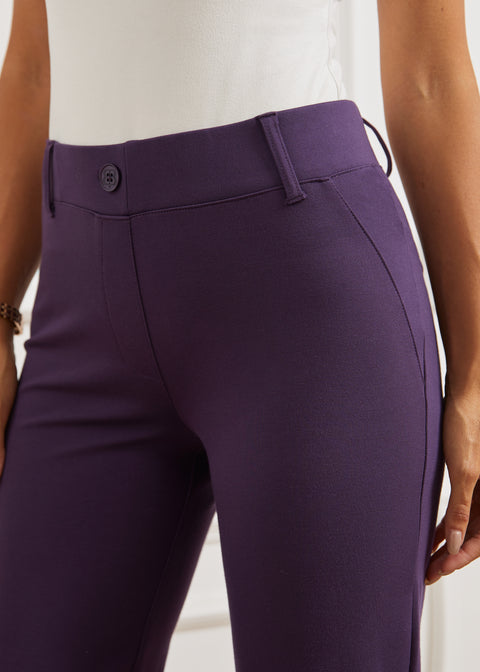 Two-Pocket DPYP™ Dress Pant Yoga Pant | Straight (Aubergine)