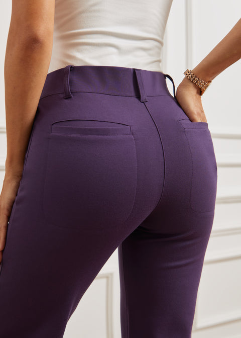Two-Pocket DPYP™ Dress Pant Yoga Pant | Straight (Aubergine)