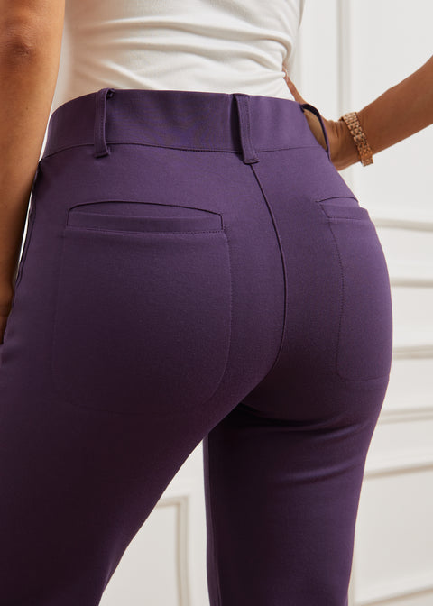 Two-Pocket DPYP™ Dress Pant Yoga Pant | Straight (Aubergine)