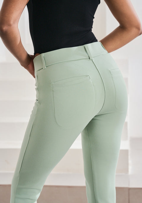 7-Pocket DPYP™ Dress Pant Yoga Pant | Skinny (Muted Mint) - Final Sale