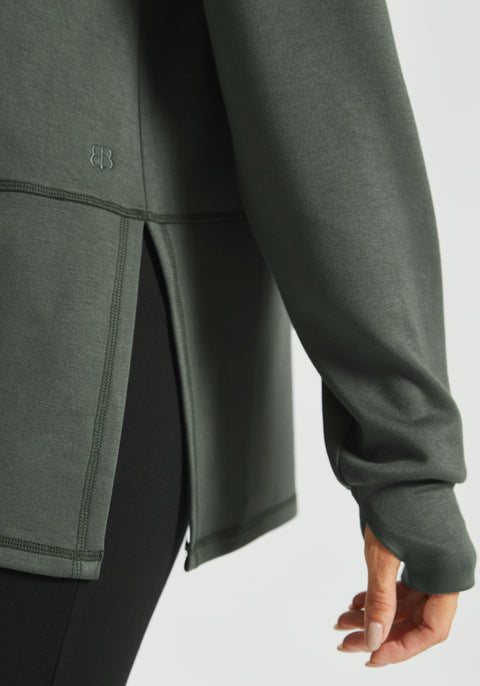 AirFlex Cowlneck Tunic (Dark Olive)