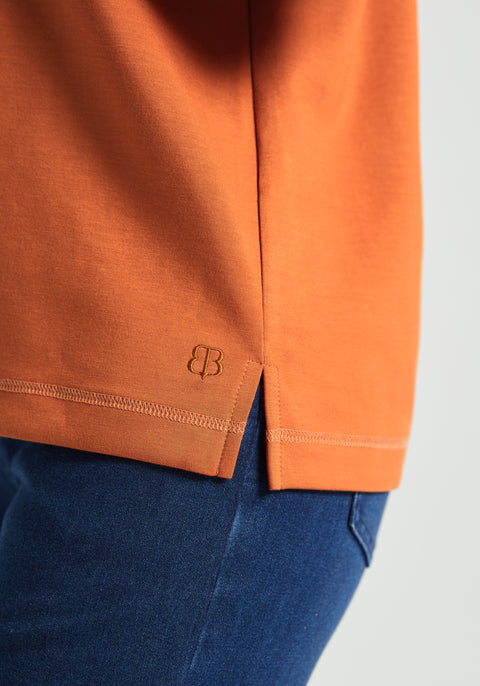 AirFlex Polo Knit Pullover (Rust)