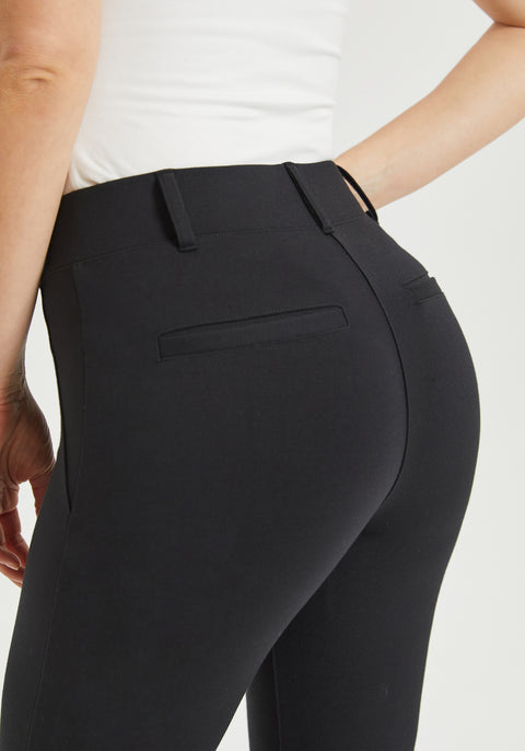 Classic Kick Flare Crop (Black) - Final Sale