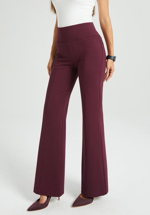 ⏰ PRESALE | Power Down DPYP™ Dress Pant Yoga Pant | Flare (Burgundy)