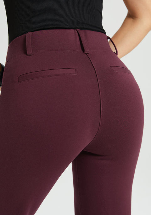 Classic DPYP™ Dress Pant Yoga Pant | Straight (Burgundy)
