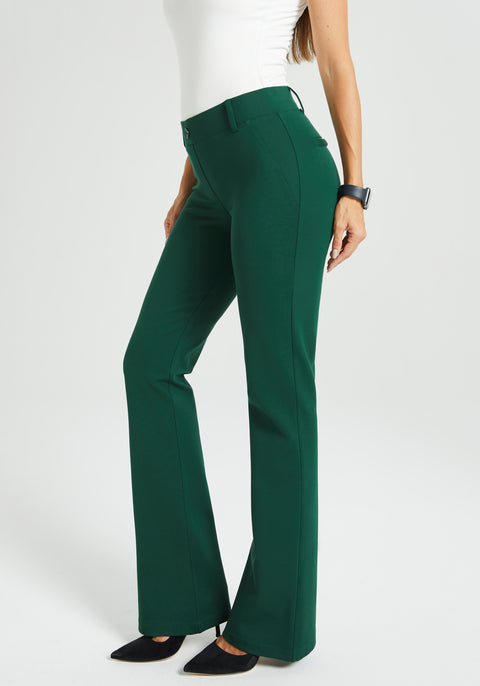 Classic DPYP™ Dress Pant Yoga Pant | Bootcut (Dark Green)