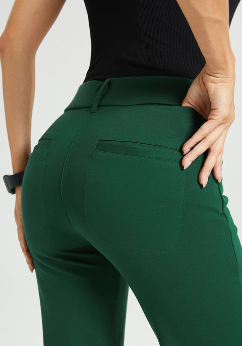 7-Pocket DPYP™ Dress Pant Yoga Pant | Straight (Dark Green)