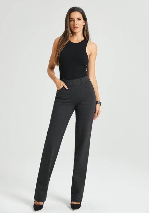 7-Pocket DPYP™ Dress Pant Yoga Pant | Straight (Charcoal)