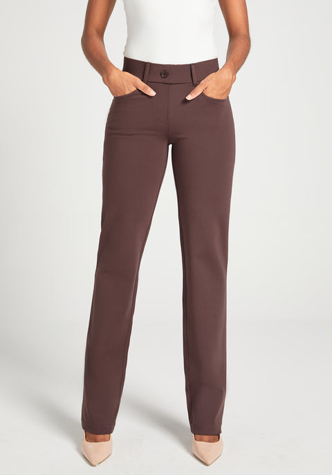 7-Pocket DPYP™ Dress Pant Yoga Pant | Straight (Cherrywood) - Final Sale