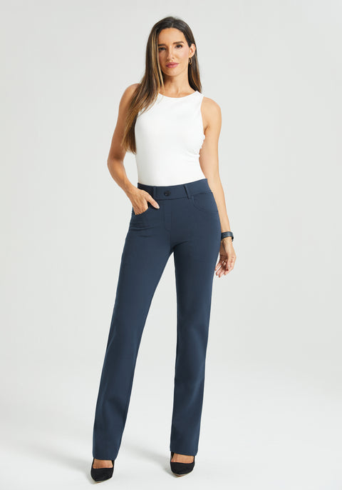 ⏰ PRESALE | 7-Pocket DPYP™ Dress Pant Yoga Pant | Straight (Navy)