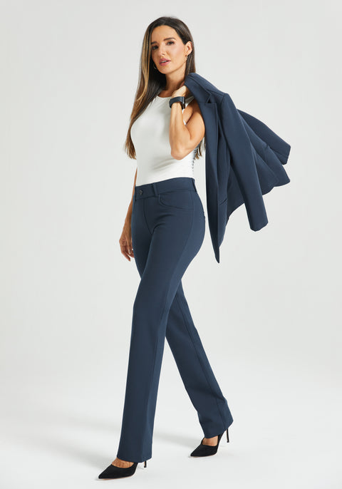 ⏰ PRESALE | 7-Pocket DPYP™ Dress Pant Yoga Pant | Straight (Navy)