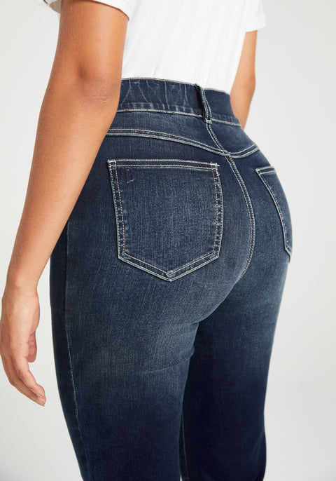 Signature Mid-Rise Denim | Straight (Roma Wash)