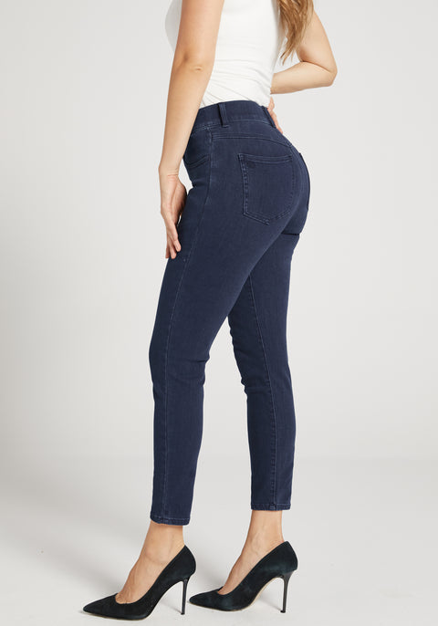 Signature Mid-Rise Denim | Skinny (Dark Indigo) - Final Sale