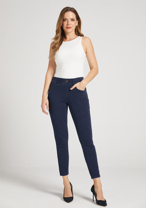 Signature Mid-Rise Denim | Skinny (Dark Indigo) - Final Sale