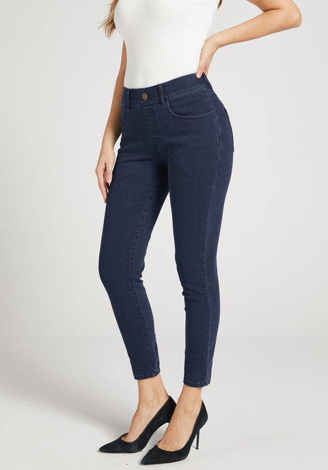 Signature Mid-Rise Denim | Skinny (Dark Indigo) - Final Sale