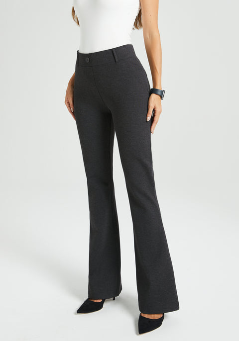 Two-Pocket DPYP™ Dress Pant Yoga Pant | Bootcut (Charcoal)