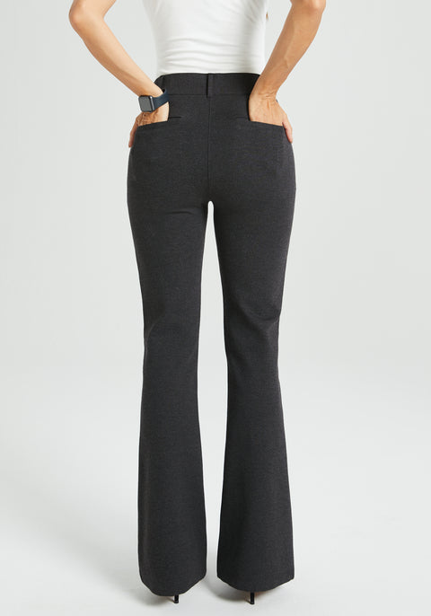 Two-Pocket DPYP™ Dress Pant Yoga Pant | Bootcut (Charcoal)