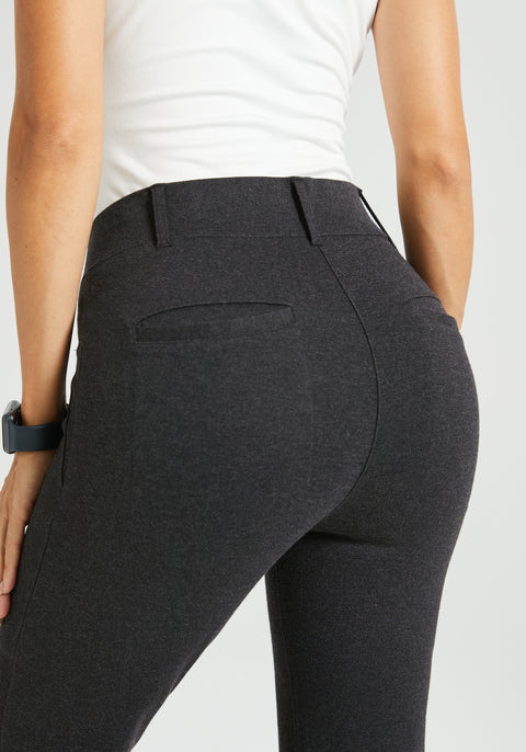 Two-Pocket DPYP™ Dress Pant Yoga Pant | Bootcut (Charcoal)