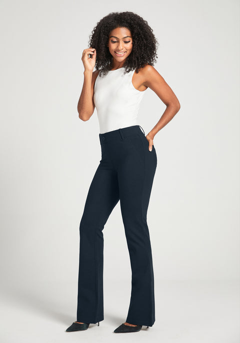 Two-Pocket DPYP™ Dress Pant Yoga Pant | Bootcut (Navy)