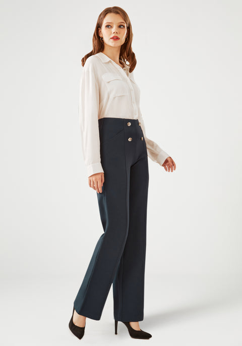 Atlantic Pant | Wide (Navy)