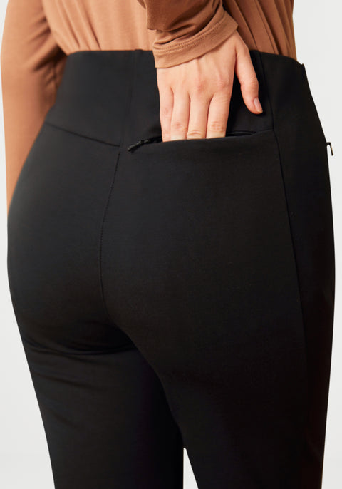 Monroe Crop Trouser | Straight (Black) - Final Sale