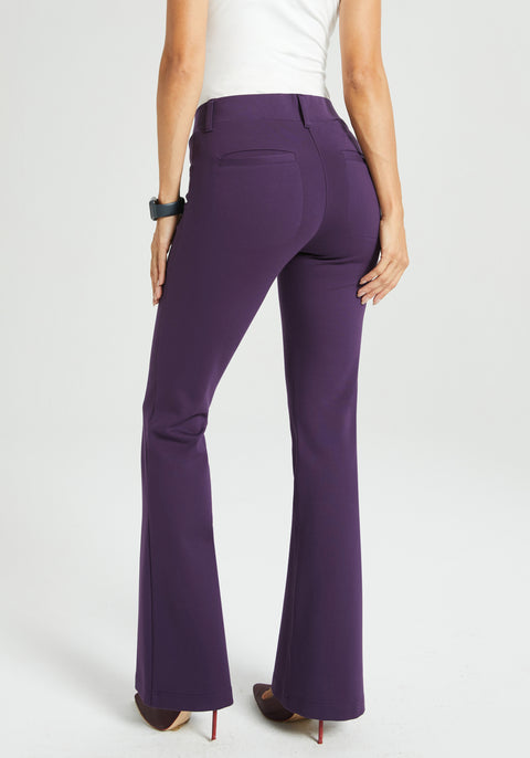 7-Pocket DPYP™ Dress Pant Yoga Pant | Bootcut (Aubergine)