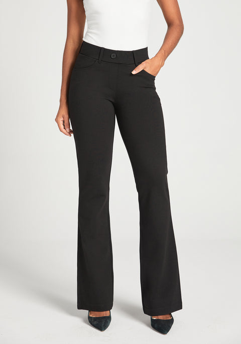 7-Pocket DPYP™ Dress Pant Yoga Pant | Bootcut (Black)