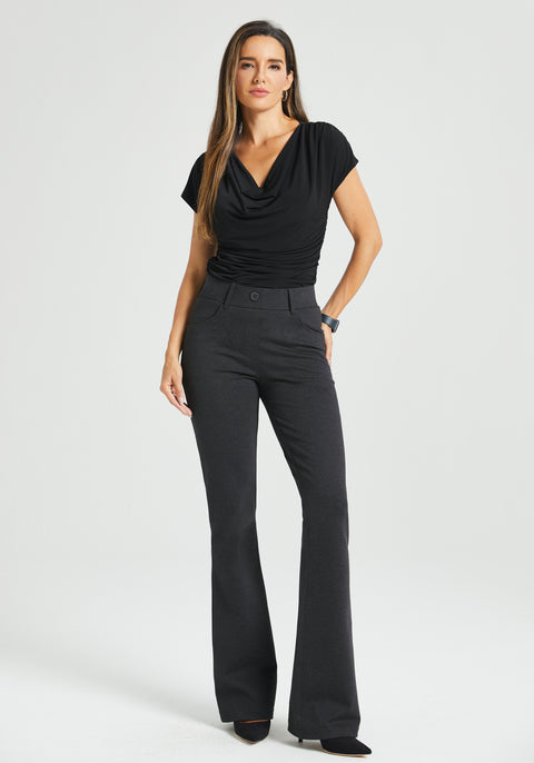 7-Pocket DPYP™ Dress Pant Yoga Pant | Bootcut (Charcoal)