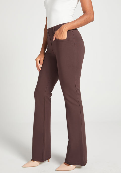 7-Pocket DPYP™ Dress Pant Yoga Pant | Bootcut (Cherrywood) - Final Sale