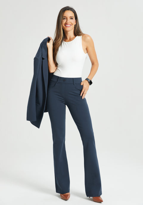 7-Pocket DPYP™ Dress Pant Yoga Pant | Bootcut (Navy)