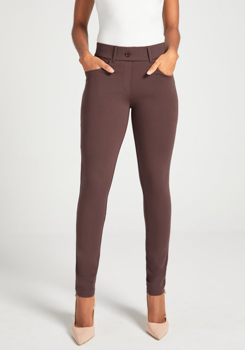 7-Pocket DPYP™ Dress Pant Yoga Pant | Skinny (Cherrywood) - Final Sale