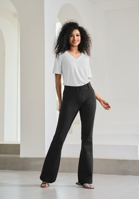 Essential V-Neck Short Sleeve (White) - Final Sale