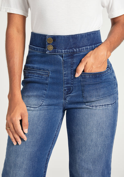Farah Jeans | High-Waist Wide-Leg Denim (Canyon Wash)