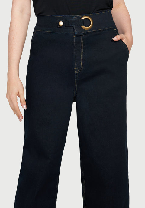 Sandra Grommet Jean | Wide (Rinse Wash) - Final Sale