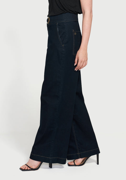 Sandra Grommet Jean | Wide (Rinse Wash) - Final Sale